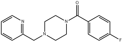 (4-fluorophenyl)[4-(pyridin-2-ylmethyl)piperazin-1-yl]methanone 结构式