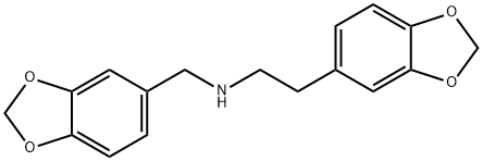 2-(1,3-benzodioxol-5-yl)-N-(1,3-benzodioxol-5-ylmethyl)ethanamine Struktur