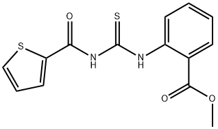 methyl 2-({[(2-thienylcarbonyl)amino]carbonothioyl}amino)benzoate Structure
