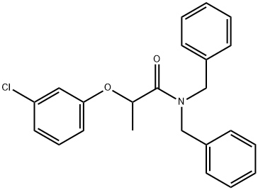 N,N-dibenzyl-2-(3-chlorophenoxy)propanamide,355830-70-5,结构式