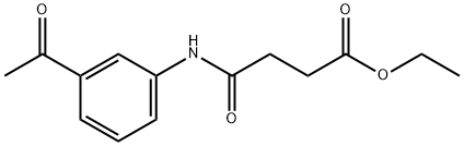 ethyl 4-[(3-acetylphenyl)amino]-4-oxobutanoate Structure