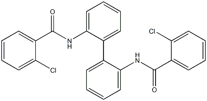 N,N'-2,2'-biphenyldiylbis(2-chlorobenzamide) Structure