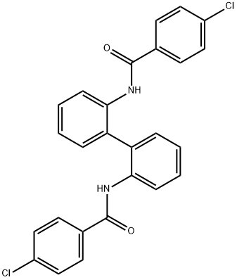 N,N'-2,2'-biphenyldiylbis(4-chlorobenzamide) Structure