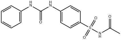 N-({4-[(anilinocarbonyl)amino]phenyl}sulfonyl)acetamide Structure