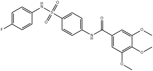 N-(4-{[(4-fluorophenyl)amino]sulfonyl}phenyl)-3,4,5-trimethoxybenzamide Structure