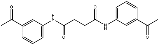 N,N'-bis(3-acetylphenyl)succinamide Structure