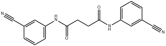 N,N'-bis(3-cyanophenyl)succinamide 结构式