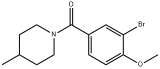 1-(3-bromo-4-methoxybenzoyl)-4-methylpiperidine Structure