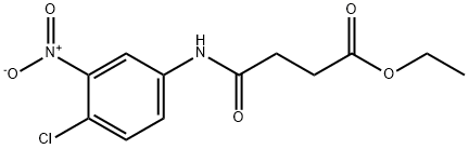 ethyl 4-[(4-chloro-3-nitrophenyl)amino]-4-oxobutanoate Structure