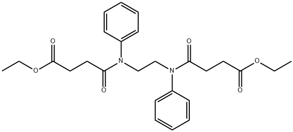 diethyl 4,4'-[1,2-ethanediylbis(phenylimino)]bis(4-oxobutanoate) Structure