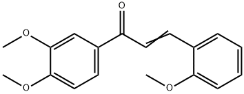 (2E)-1-(3,4-dimethoxyphenyl)-3-(2-methoxyphenyl)prop-2-en-1-one Struktur