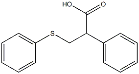 2-phenyl-3-(phenylsulfanyl)propanoic acid Structure