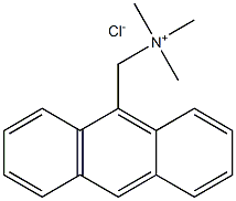 9-Anthracenemethanaminium, N,N,N-trimethyl-, chloride,35818-89-4,结构式