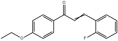 (2E)-1-(4-ethoxyphenyl)-3-(2-fluorophenyl)prop-2-en-1-one Structure