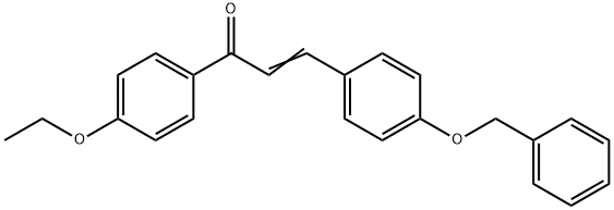 (2E)-3-[4-(benzyloxy)phenyl]-1-(4-ethoxyphenyl)prop-2-en-1-one Structure