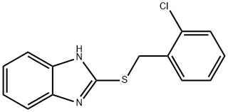 2-((2-chlorobenzyl)thio)-1H-benzo[d]imidazole 化学構造式