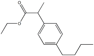 2-(4-丁基苯基)丙酸乙酯, 3585-63-5, 结构式