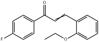 (2E)-3-(2-ethoxyphenyl)-1-(4-fluorophenyl)prop-2-en-1-one, 358656-27-6, 结构式