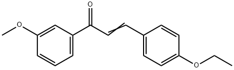 (2E)-3-(4-ethoxyphenyl)-1-(3-methoxyphenyl)prop-2-en-1-one,358656-50-5,结构式