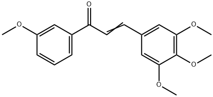 (2E)-1-(3-methoxyphenyl)-3-(3,4,5-trimethoxyphenyl)prop-2-en-1-one Structure