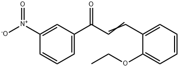 (2E)-3-(2-ethoxyphenyl)-1-(3-nitrophenyl)prop-2-en-1-one 化学構造式