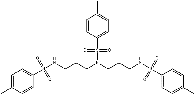 4-methyl-N-[3-[(4-methylphenyl)sulfonyl-[3-[(4-methylphenyl)sulfonylamino]propyl]amino]propyl]benzenesulfonamide,35980-64-4,结构式