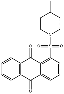 1-((4-methylpiperidin-1-yl)sulfonyl)anthracene-9,10-dione Structure