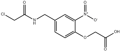 {4-[(2-Chloro-acetylamino)-methyl]-2-nitro-phenoxy}-acetic acid Struktur