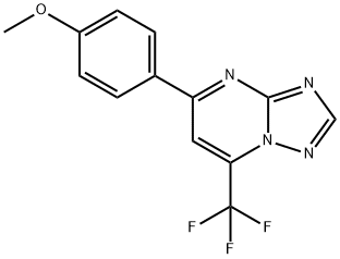 5-(4-甲氧基苯基)-7-(三氟甲基)[1,2,4]三唑并[1,5-A]嘧啶,361368-95-8,结构式