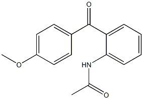 N-[2-(4-methoxybenzoyl)phenyl]acetamide 结构式