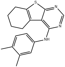 N-(3,4-dimethylphenyl)-5,6,7,8-tetrahydrobenzo[4,5]thieno[2,3-d]pyrimidin-4-amine Structure