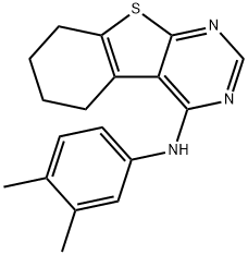 N-(3,4-dimethylphenyl)-5,6,7,8-tetrahydrobenzo[4,5]thieno[2,3-d]pyrimidin-4-amine,362509-12-4,结构式