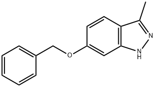 6-Benzyloxy-3-methyl-1H-indazole Struktur