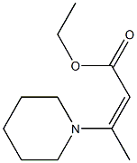 ethyl 3-(1-piperidyl)but-2-enoate 化学構造式