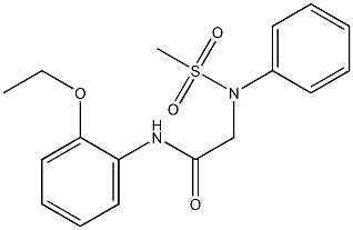 N-(2-ethoxyphenyl)-2-[(methylsulfonyl)anilino]acetamide Structure