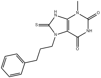 8-mercapto-3-methyl-7-(3-phenylpropyl)-3,7-dihydro-1H-purine-2,6-dione|