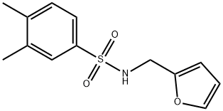 N-(furan-2-ylmethyl)-3,4-dimethylbenzenesulfonamide Structure