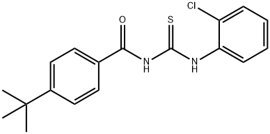 4-tert-butyl-N-{[(2-chlorophenyl)amino]carbonothioyl}benzamide,364628-24-0,结构式