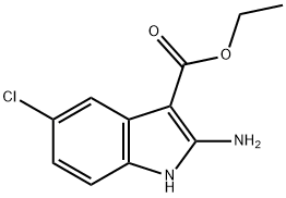 ETHYL 2-AMINO-5-CHLORO-1H-INDOLE-3-CARBOXYLATE Struktur