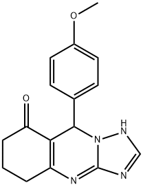 9-(4-methoxyphenyl)-5,6,7,9-tetrahydro-[1,2,4]triazolo[5,1-b]quinazolin-8(4H)-one Structure