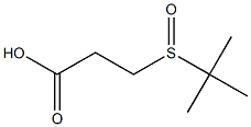 Propanoic acid, 3-[(1,1-dimethylethyl)sulfinyl]- Structure
