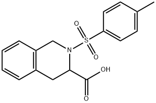 2-(4-methylbenzenesulfonyl)-1,2,3,4-tetrahydroisoquinoline-3-carboxylic acid Structure