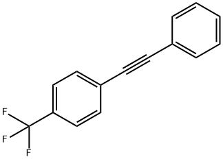 Benzene, 1-(phenylethynyl)-4-(trifluoromethyl)- Struktur