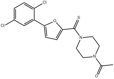 370573-57-2 1-(4-(5-(2,5-dichlorophenyl)furan-2-carbonothioyl)piperazin-1-yl)ethan-1-one