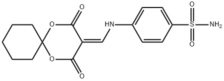 4-(((2,4-dioxo-1,5-dioxaspiro[5.5]undecan-3-ylidene)methyl)amino)benzenesulfonamide Structure