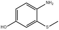 4-amino-3-(methylsulfanyl)phenol Struktur
