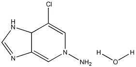 1H-Imidazo[4,5-c]pyridine-5-amine, 7-chloro-, monohydrate Struktur