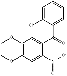 (2-chlorophenyl)-(4,5-dimethoxy-2-nitrophenyl)methanone Structure