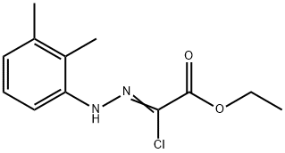 ethyl (2Z)-2-chloro-2-[2-(2,3-dimethylphenyl)hydrazin-1-ylidene]acetate, 37522-18-2, 结构式