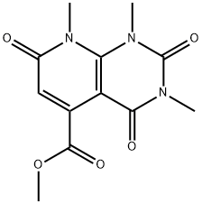 methyl 1,3,8-trimethyl-2,4,7-trioxo-1,2,3,4,7,8-hexahydropyrido[2,3-d]pyrimidine-5-carboxylate 化学構造式